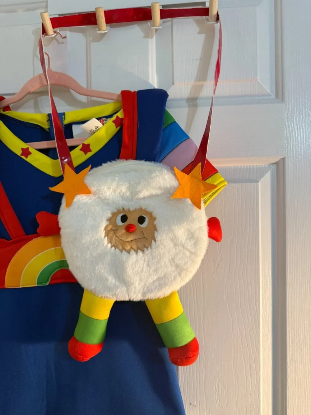 🌈 Rainbow Brite Girls XL Costume + Twink Purse & Accessories